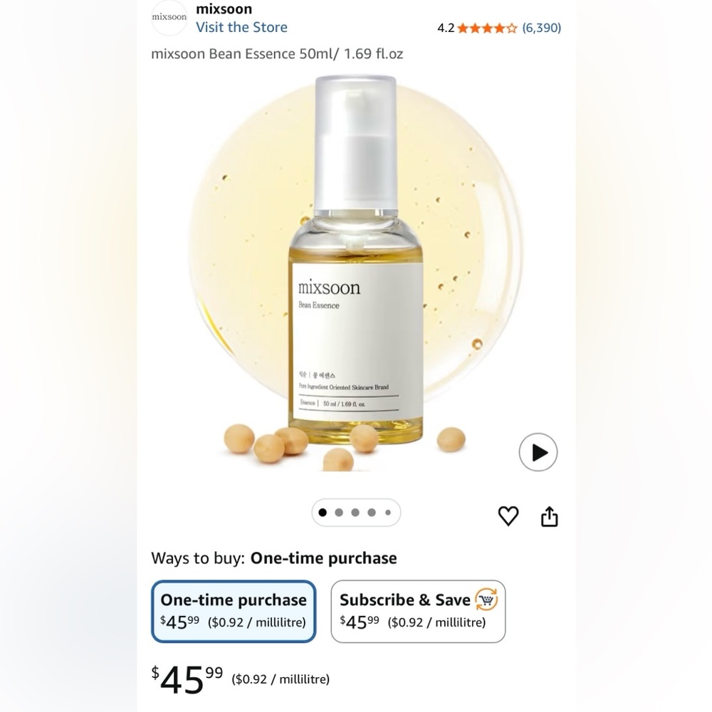 MIXSOON 2-IN-1 BEAN ESSENCE - BRAND NEW in the box! - Picture 2 of 16